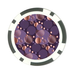 Random Polka Dots, Fun, Colorful, Pattern,xmas,happy,joy,modern,trendy,beautiful,pink,purple,metallic,glam, Poker Chip Card Guard (10 Pack) by NouveauDesign
