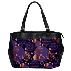 Random Polka Dots, Fun, Colorful, Pattern,xmas,happy,joy,modern,trendy,beautiful,pink,purple,metallic,glam, Office Handbags by NouveauDesign