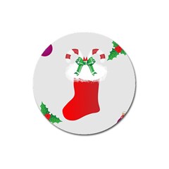 Christmas Stocking Magnet 3  (round) by christmastore