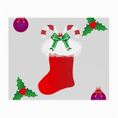 Christmas Stocking Small Glasses Cloth (2-side) by christmastore