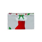 Christmas Stocking Cosmetic Bag (Small)  Front