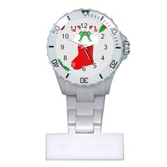 Christmas Stocking Plastic Nurses Watch by christmastore