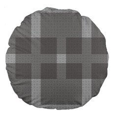 Gray Designs Transparency Square Large 18  Premium Flano Round Cushions by Celenk