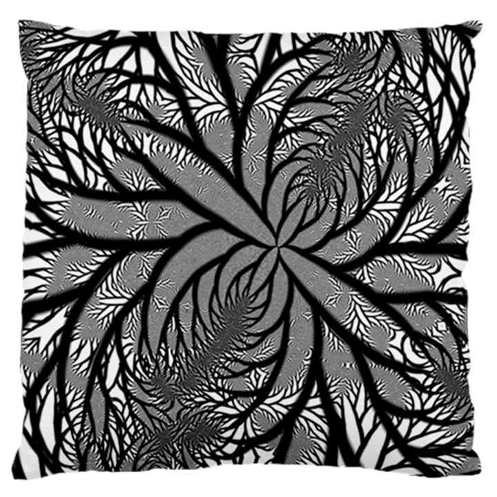 Fractal Symmetry Pattern Network Standard Flano Cushion Case (One Side)