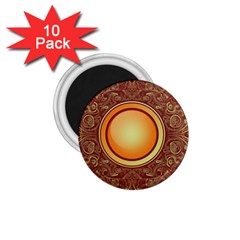 Badge Gilding Sun Red Oriental 1 75  Magnets (10 Pack)  by Celenk