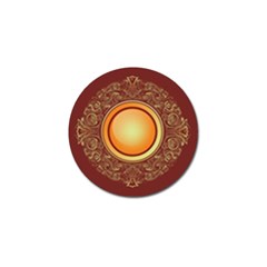 Badge Gilding Sun Red Oriental Golf Ball Marker by Celenk