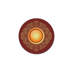 Badge Gilding Sun Red Oriental Golf Ball Marker Front