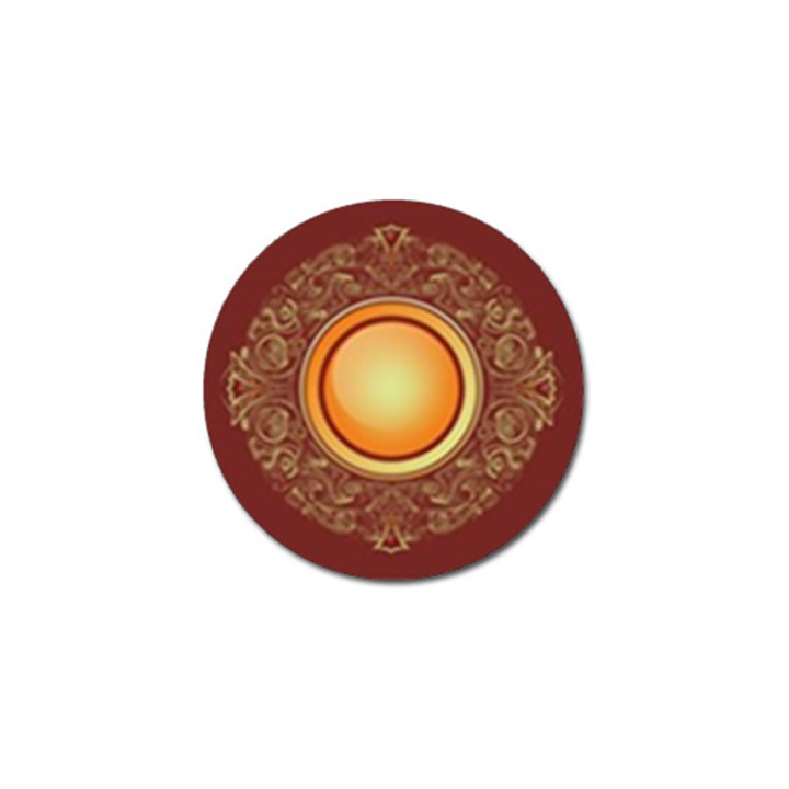 Badge Gilding Sun Red Oriental Golf Ball Marker