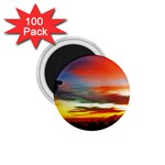 Sunset Mountain Indonesia Adventure 1.75  Magnets (100 pack)  Front