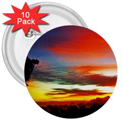 Sunset Mountain Indonesia Adventure 3  Buttons (10 Pack)  by Celenk