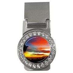 Sunset Mountain Indonesia Adventure Money Clips (cz)  by Celenk
