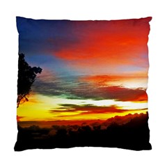 Sunset Mountain Indonesia Adventure Standard Cushion Case (two Sides) by Celenk