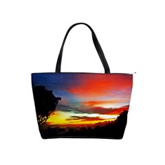 Sunset Mountain Indonesia Adventure Shoulder Handbags by Celenk