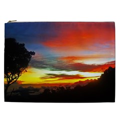Sunset Mountain Indonesia Adventure Cosmetic Bag (xxl)  by Celenk