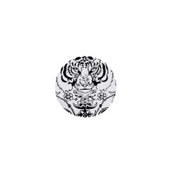 Tiger Animal Decoration Flower 1  Mini Buttons