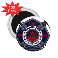 Hamburg, Minn Fire Dept 2 25  Magnets (100 Pack) 