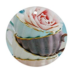 Tea Cups Round Ornament (two Sides) by NouveauDesign