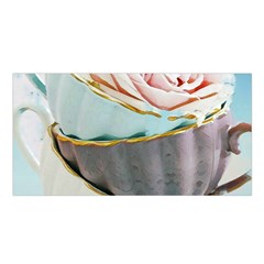 Tea Cups Satin Shawl by NouveauDesign