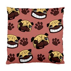 Happy Pugs Standard Cushion Case (two Sides) by allthingseveryone