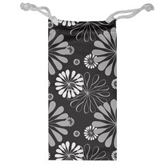 Floral Pattern Floral Background Jewelry Bag by Celenk