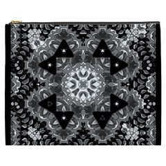 Mandala Calming Coloring Page Cosmetic Bag (xxxl)  by Celenk