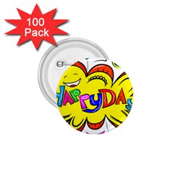 Happy Happiness Child Smile Joy 1 75  Buttons (100 Pack)  by Celenk