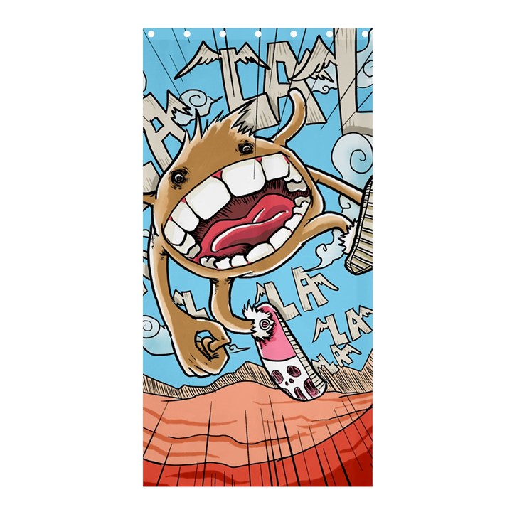 Illustration Characters Comics Draw Shower Curtain 36  x 72  (Stall) 