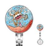 Illustration Characters Comics Draw Stainless Steel Nurses Watch Front