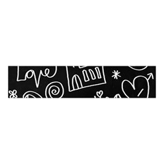 Wedding Chalkboard Icons Set Velvet Scrunchie