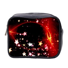 Circle Lines Wave Star Abstract Mini Toiletries Bag 2-side by Celenk