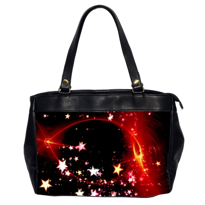 Circle Lines Wave Star Abstract Office Handbags (2 Sides) 