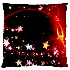 Circle Lines Wave Star Abstract Large Cushion Case (two Sides) by Celenk