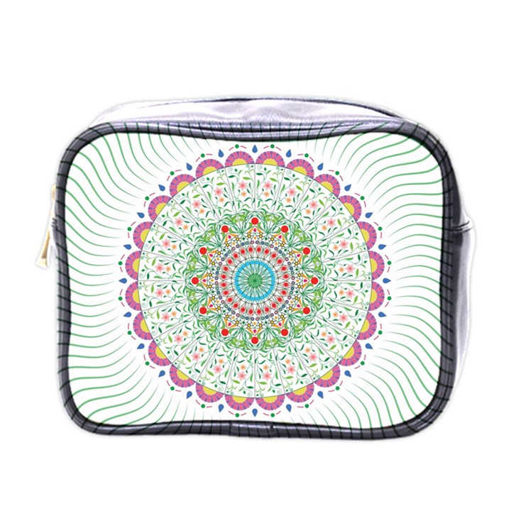 Flower Abstract Floral Mini Toiletries Bags