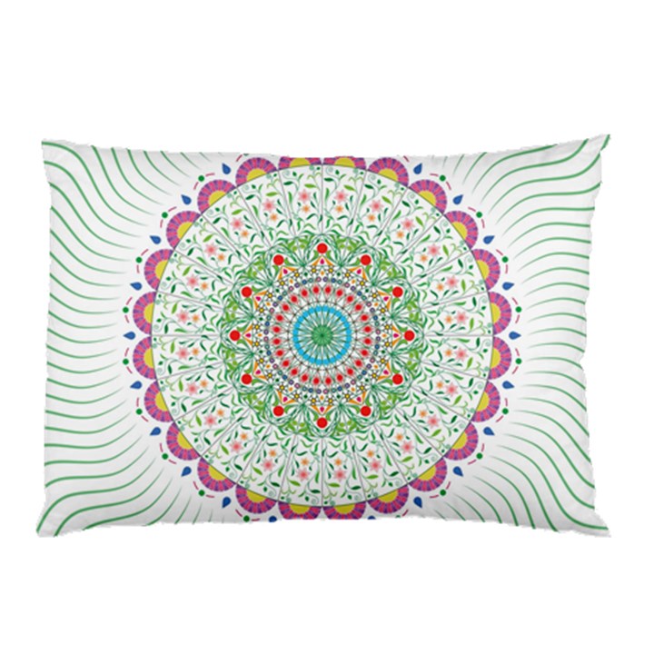 Flower Abstract Floral Pillow Case (Two Sides)