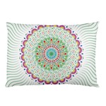 Flower Abstract Floral Pillow Case (Two Sides) Back