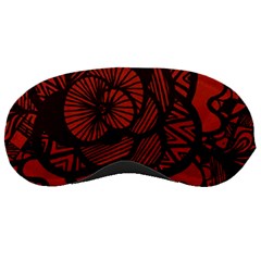 Background Abstract Red Black Sleeping Masks by Celenk