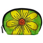 Flower Cartoon Painting Painted Accessory Pouches (Large)  Front