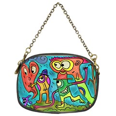 Painting Painted Ink Cartoon Chain Purses (one Side)  by Celenk