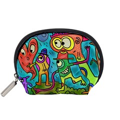 Painting Painted Ink Cartoon Accessory Pouches (small) 