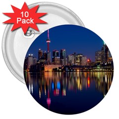 Buildings Can Cn Tower Canada 3  Buttons (10 Pack)  by Celenk