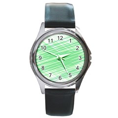 Dirty Dirt Structure Texture Round Metal Watch