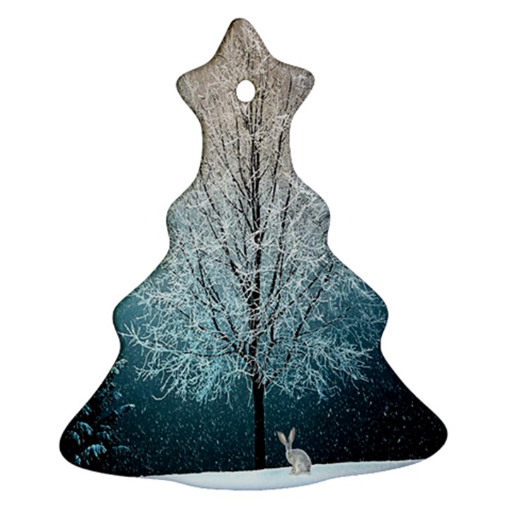 Winter Wintry Snow Snow Landscape Ornament (Christmas Tree) 