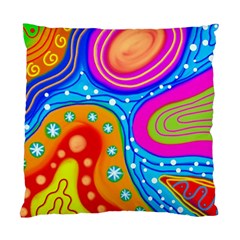 Abstract Pattern Painting Shapes Standard Cushion Case (two Sides)