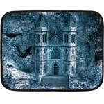 Church Stone Rock Building Double Sided Fleece Blanket (Mini)  35 x27  Blanket Front