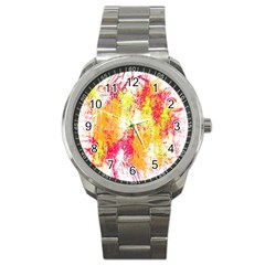 Painting Spray Brush Paint Sport Metal Watch by Celenk