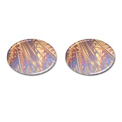 Flourish Artwork Fractal Expanding Cufflinks (oval) by Celenk