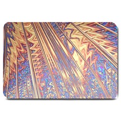 Flourish Artwork Fractal Expanding Large Doormat  by Celenk