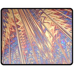 Flourish Artwork Fractal Expanding Double Sided Fleece Blanket (medium)  by Celenk