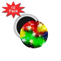 Star Abstract Pattern Background 1 75  Magnets (10 Pack)  by Celenk