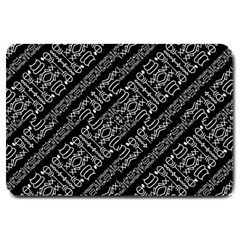 Tribal Stripes Pattern Large Doormat  by dflcprints